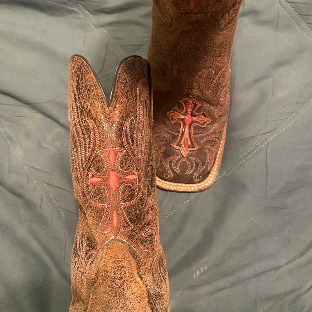 Tony Lama Nubuck Distressed